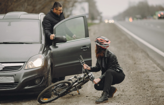 Representación de accidente de tráfico